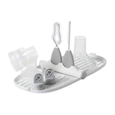 OXO TOT Breast Pump Parts Compact Drying Rack with Detail Brushes - Gray_1 - ANB Baby
